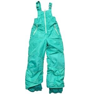Champion Blue Green Kids M Snow Suit Overalls Waterproof Insulated Ski Pants